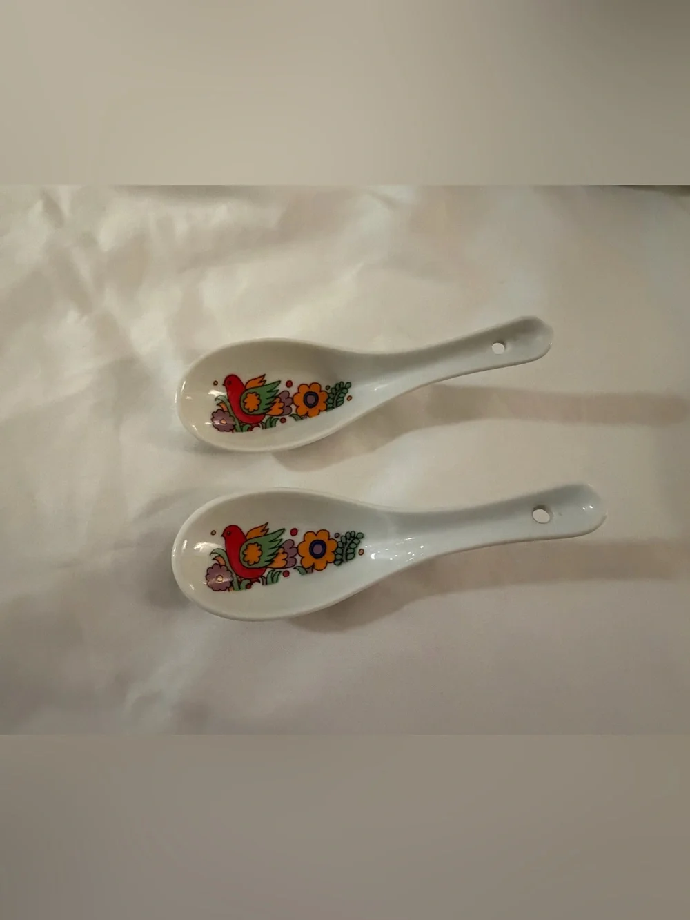 Vintage Royal Crown Paradise Japan Ovenware Set Birds Flowers MCM 9 Pc Lot